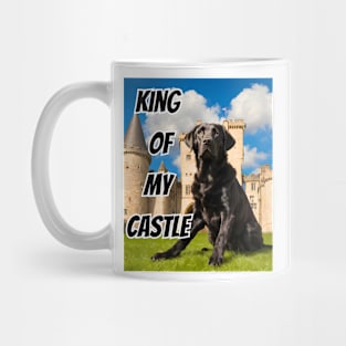 King of My Castle Black Labrador Retriever Mug
